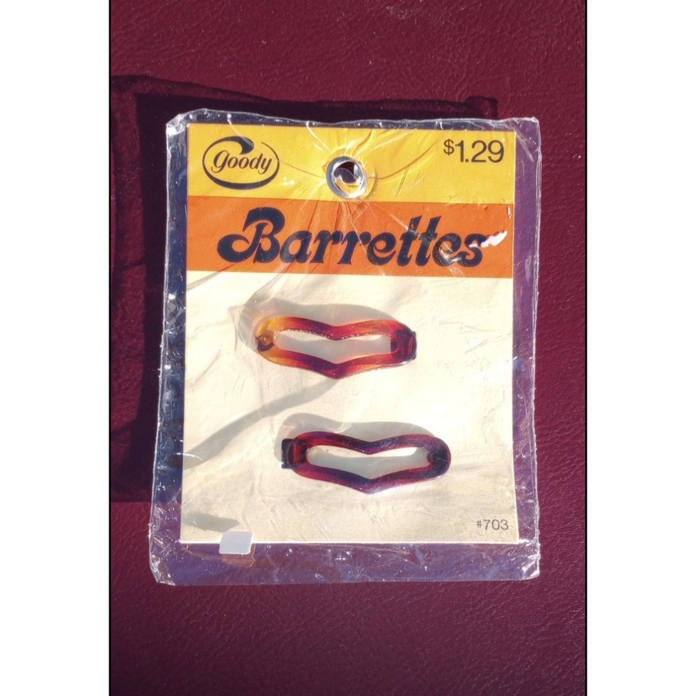 Vintage Goody Barrettes 1975 NEW #703 Hearts New Old Stock